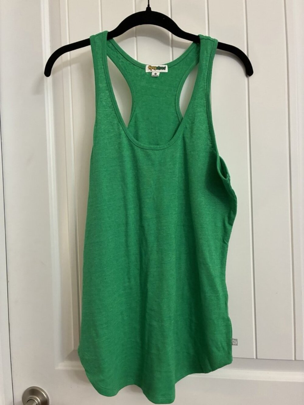 Tipsy Elves Razor Back Tank In Green Size Medium PTP 18.5”